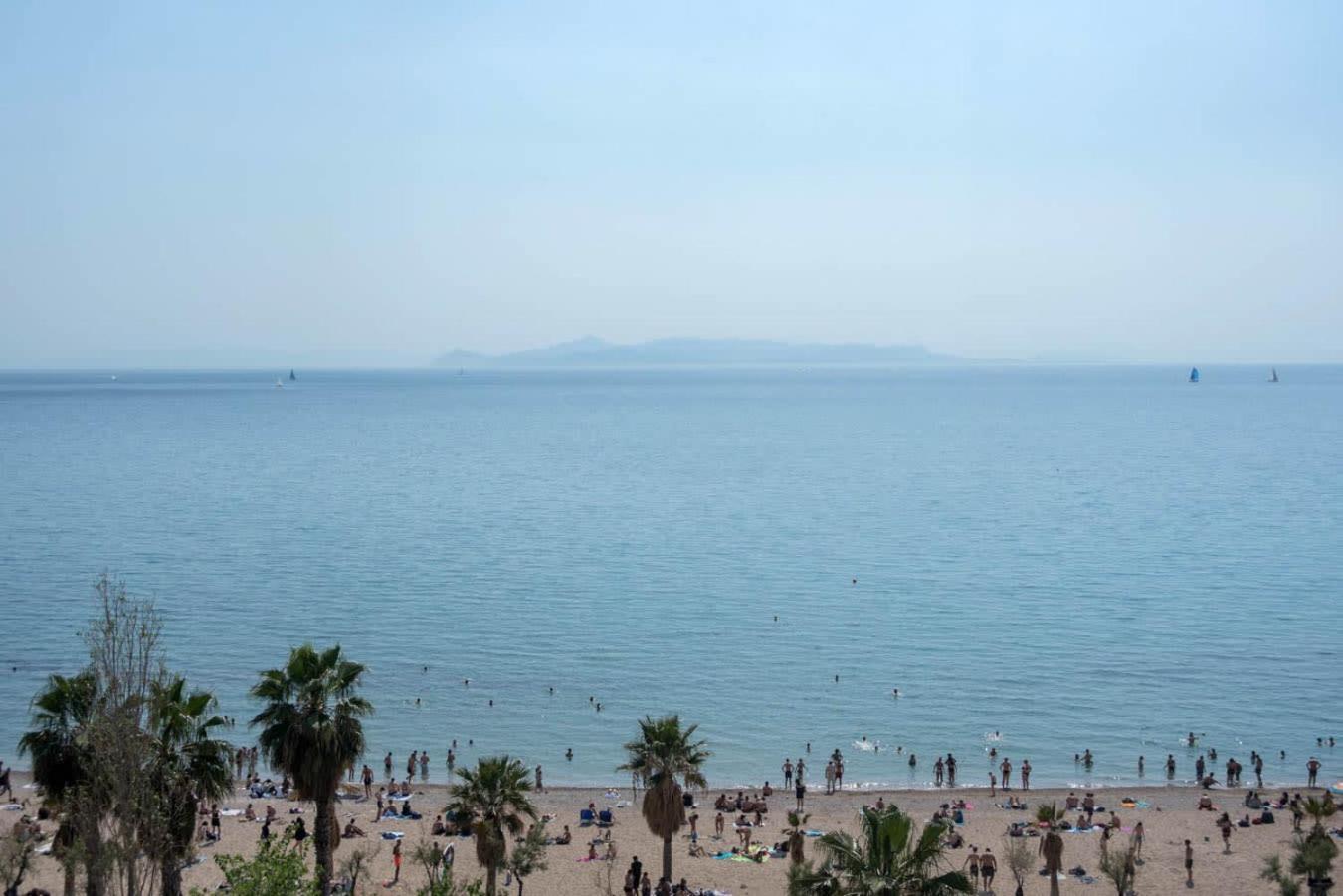 Breathtaking Seaview Studio In Athenian Riviera Экстерьер фото